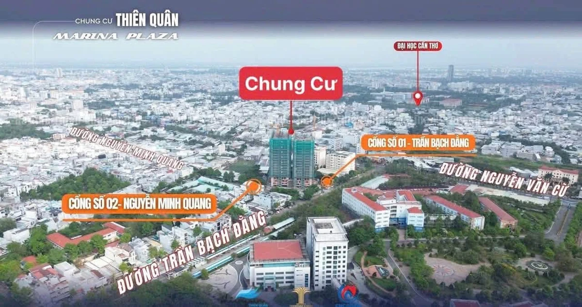 Bán căn hộ 2PN 52m2 giá 1 tỷ 686 triệu tại Marina Plaza Cần Thơ - Ảnh thu nhỏ 2