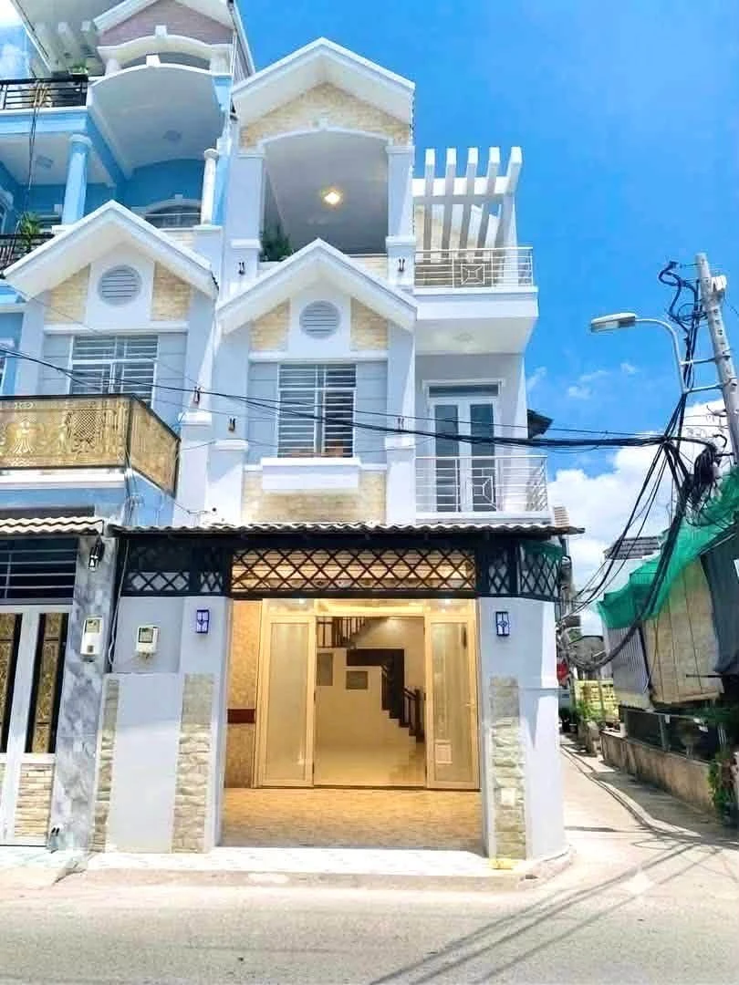 Bán nhà mặt tiền 3 tầng 80m² Huỳnh Tấn Phát, Nhà Bè, 4PN, giá 7,3 tỷ - Ảnh 1