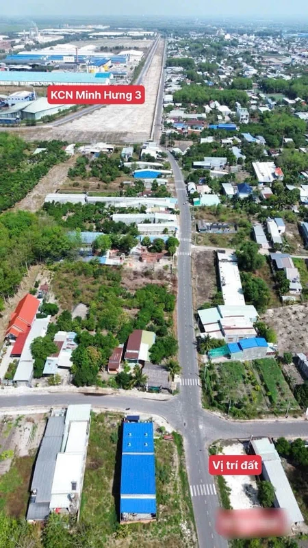 Bán đất mặt tiền 6m x 37m KCN Minh Hưng 3, 1 tỷ 250 triệu