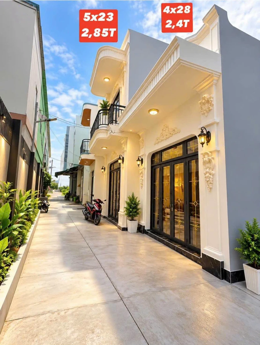 Bán nhà mới 5x23m 1 trệt 1 lầu 3PN gần ngã 3 Tân Kim, Cần Giuộc, Long An - Ảnh 1