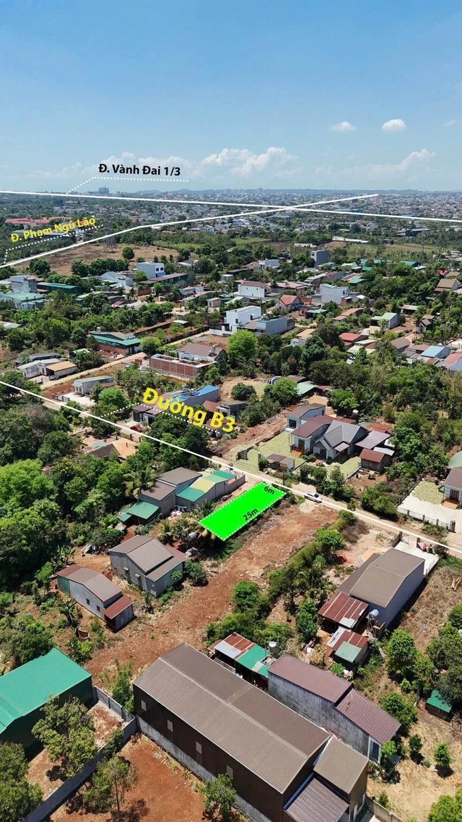 Bán đất mặt tiền A3 150m2 tại Buôn Ma Thuột 1 tỷ 780 triệu - Ảnh 1