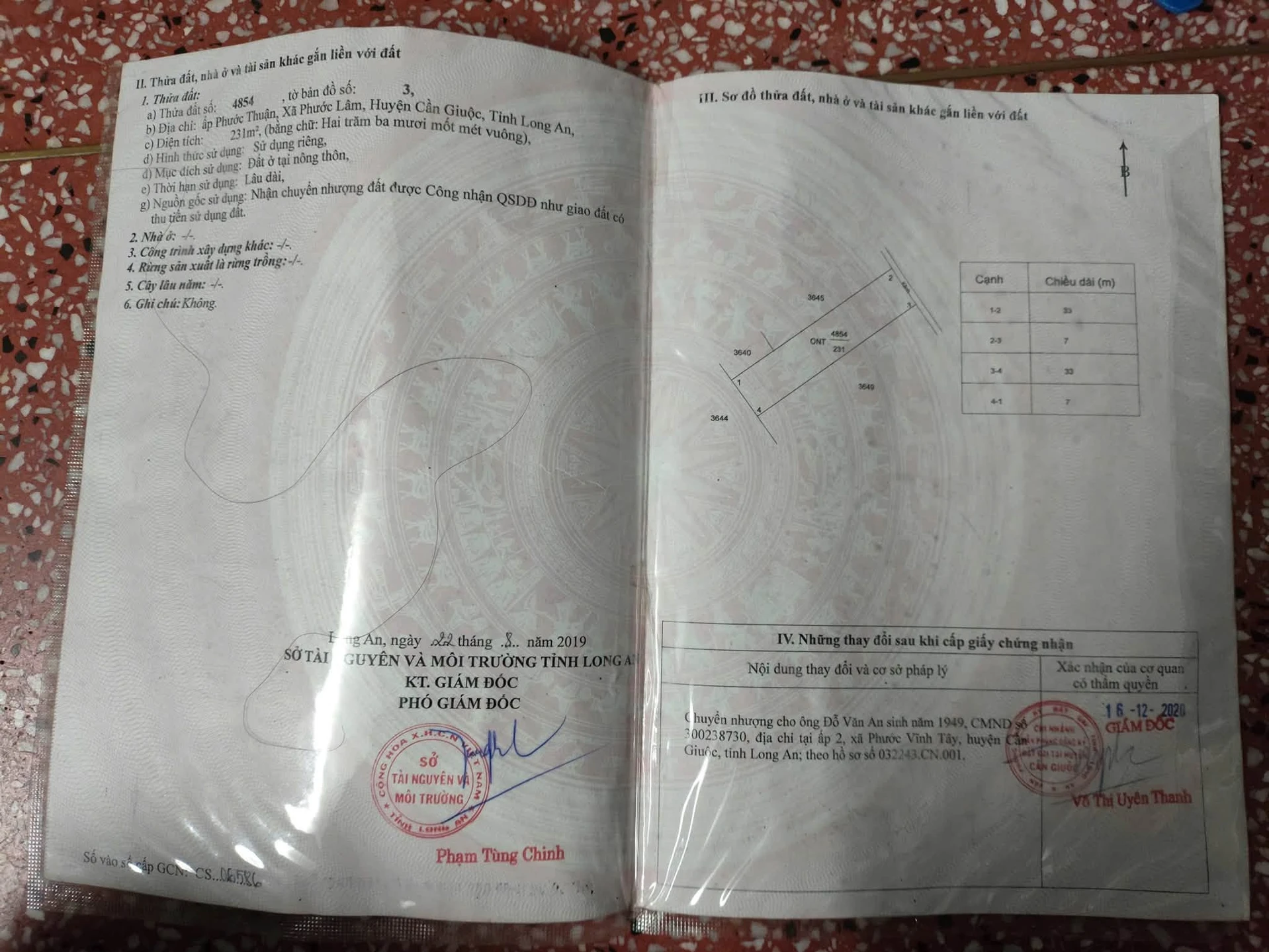 Bán đất 231m2 Long An 2 tỷ 2 - Ảnh 1