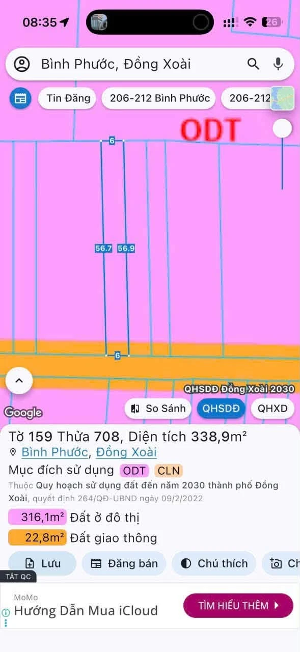 Bán đất 336m² 900 triệu Đồng Nai, gần ĐT 741 - Ảnh 1