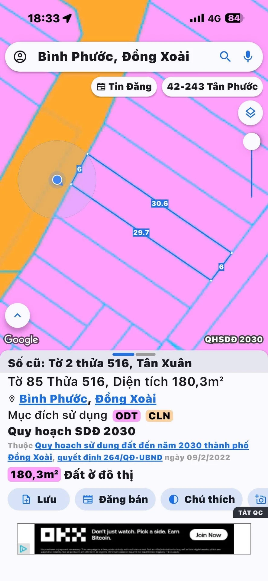 Bán đất mặt tiền y tế Tân Xuân, Đông Xoài, Bình Phước 50m² - Ảnh 1