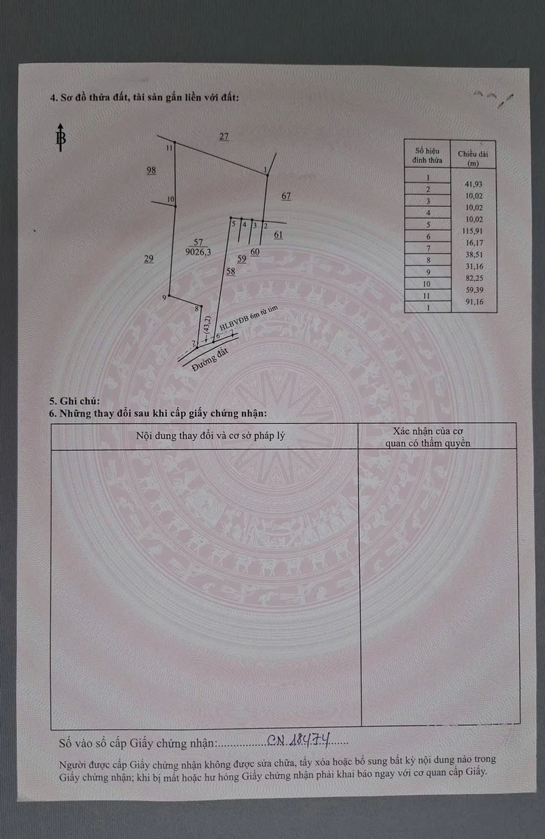 Bán đất 9.026m² Thuận Lợi, Đồng Phú giá 1 tỷ 150 - Ảnh thu nhỏ 3