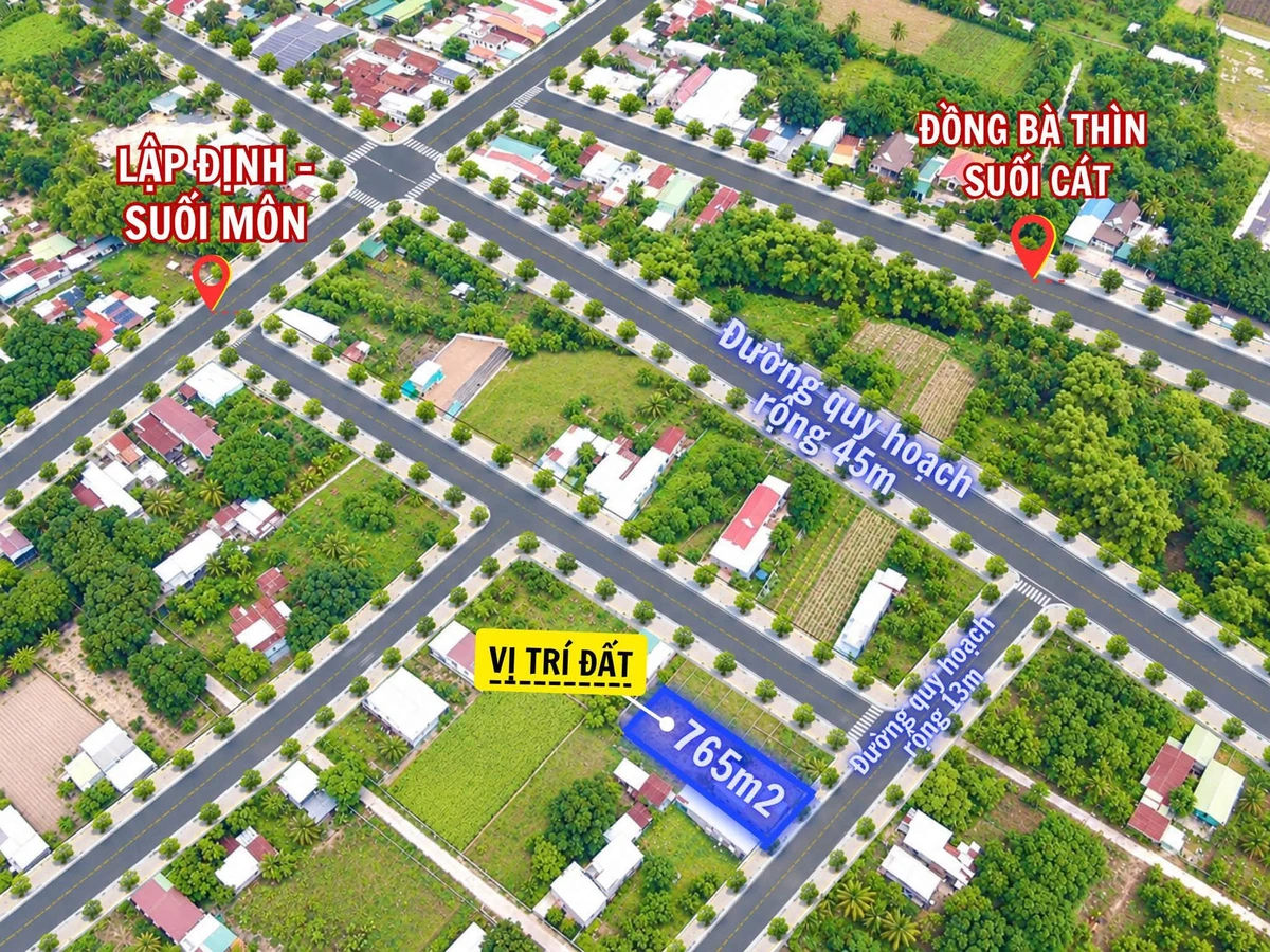 Bán đất Cam Hiệp Nam 765m² có nhà cấp 4 - Ảnh thu nhỏ 2