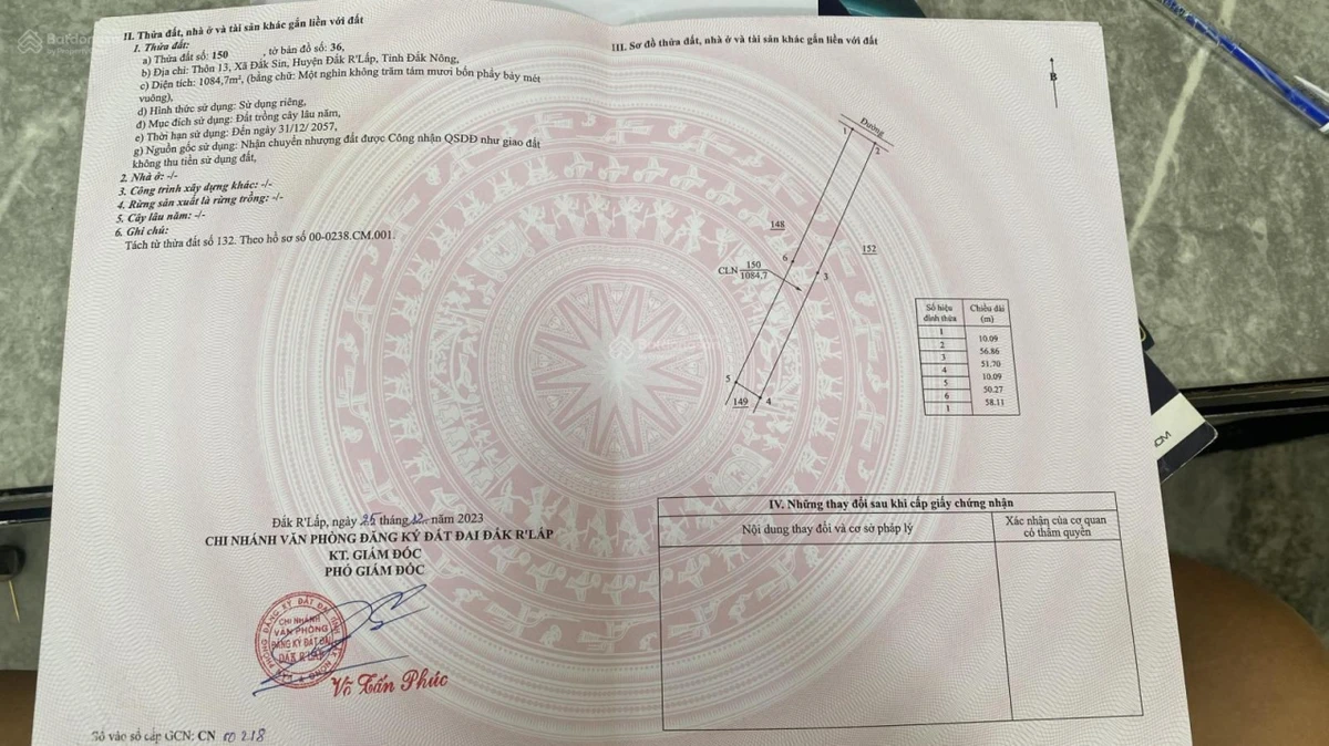 Bán đất Quảng Tín Lâm Đồng, thổ cư, 2 MT đường, gần cao tốc, chính chủ (ĐC cũ: Dăk R'Lấp, Đắk Nông) - Ảnh thu nhỏ 2