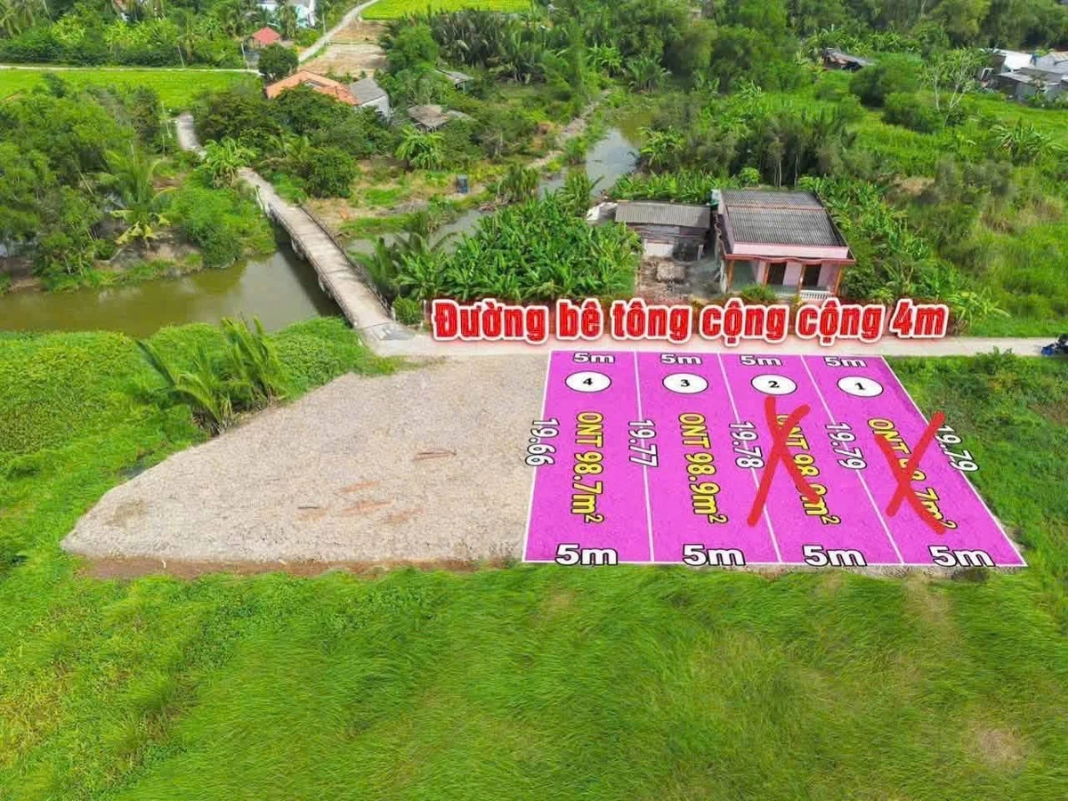 Bán đất thổ cư 98m² đường Nguyễn Văn Vịnh, xã Tân Trụ, Tây Ninh giá 330 triệu - Ảnh 1