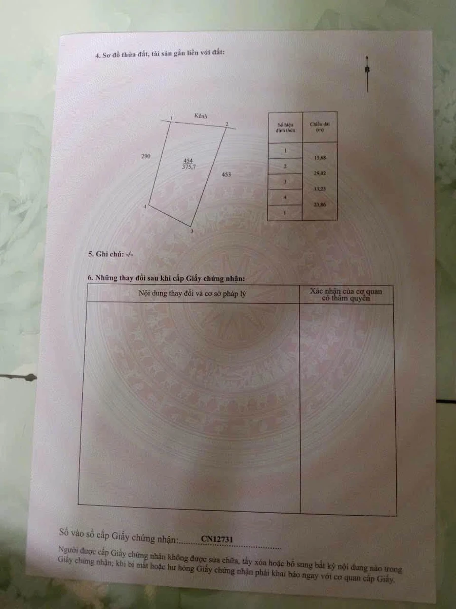 Bán đất 375,7m2 có nhà tặng, Xã Giồng Trôm, Nhà Bè - Ảnh thu nhỏ 2