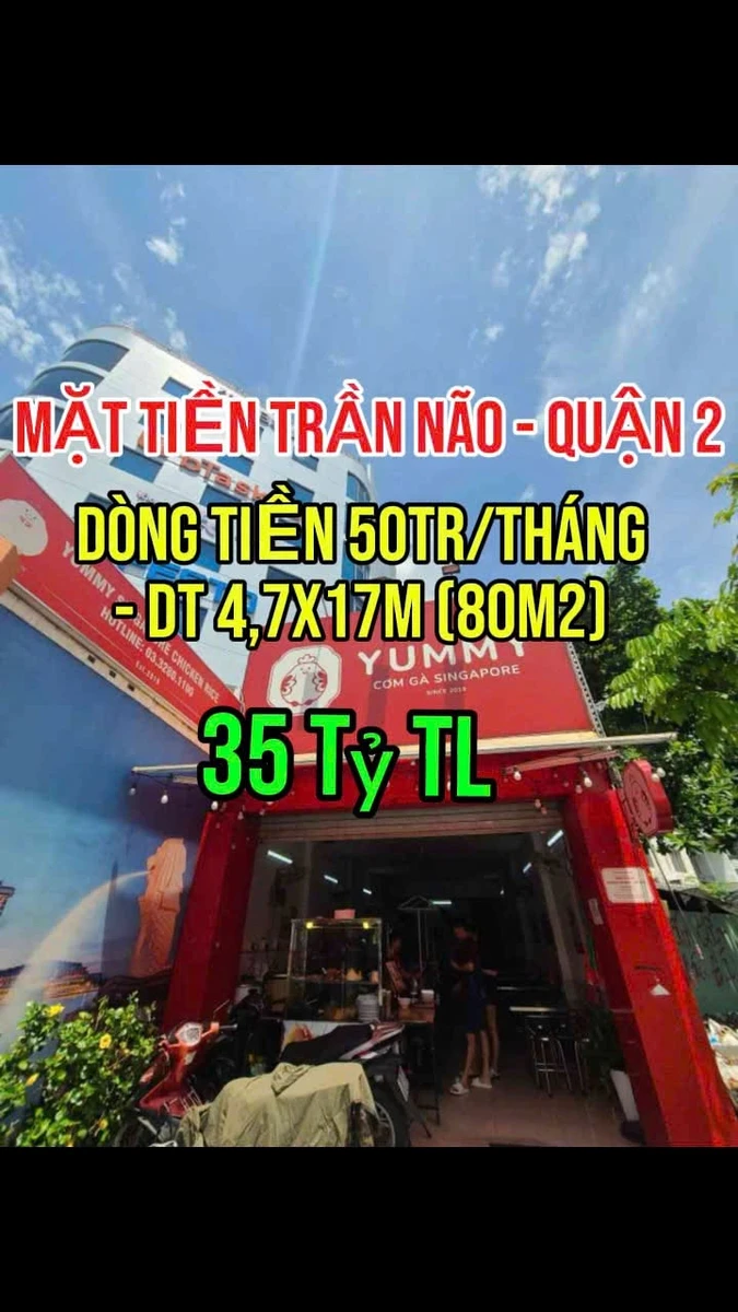 Bán nhà mặt tiền Trần Não 80m² 5 tầng, giá 35 tỷ, Quận 2 - Ảnh 1
