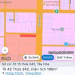 Bán lô đất thổ cư 100m² Tây Hòa, Trảng Bom 890 triệu - Ảnh thu nhỏ 1