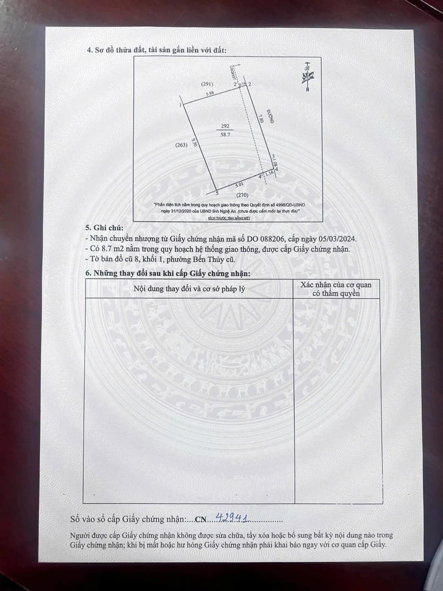 Bán đất nền 58.7m2 Phường Trường Vinh, Nghệ An - Ảnh 1
