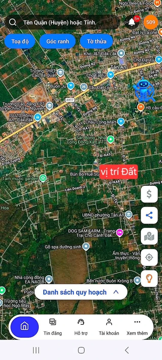 Bán đất mặt tiền KA8 250m² Buôn Ma Thuột - Ảnh thu nhỏ 3