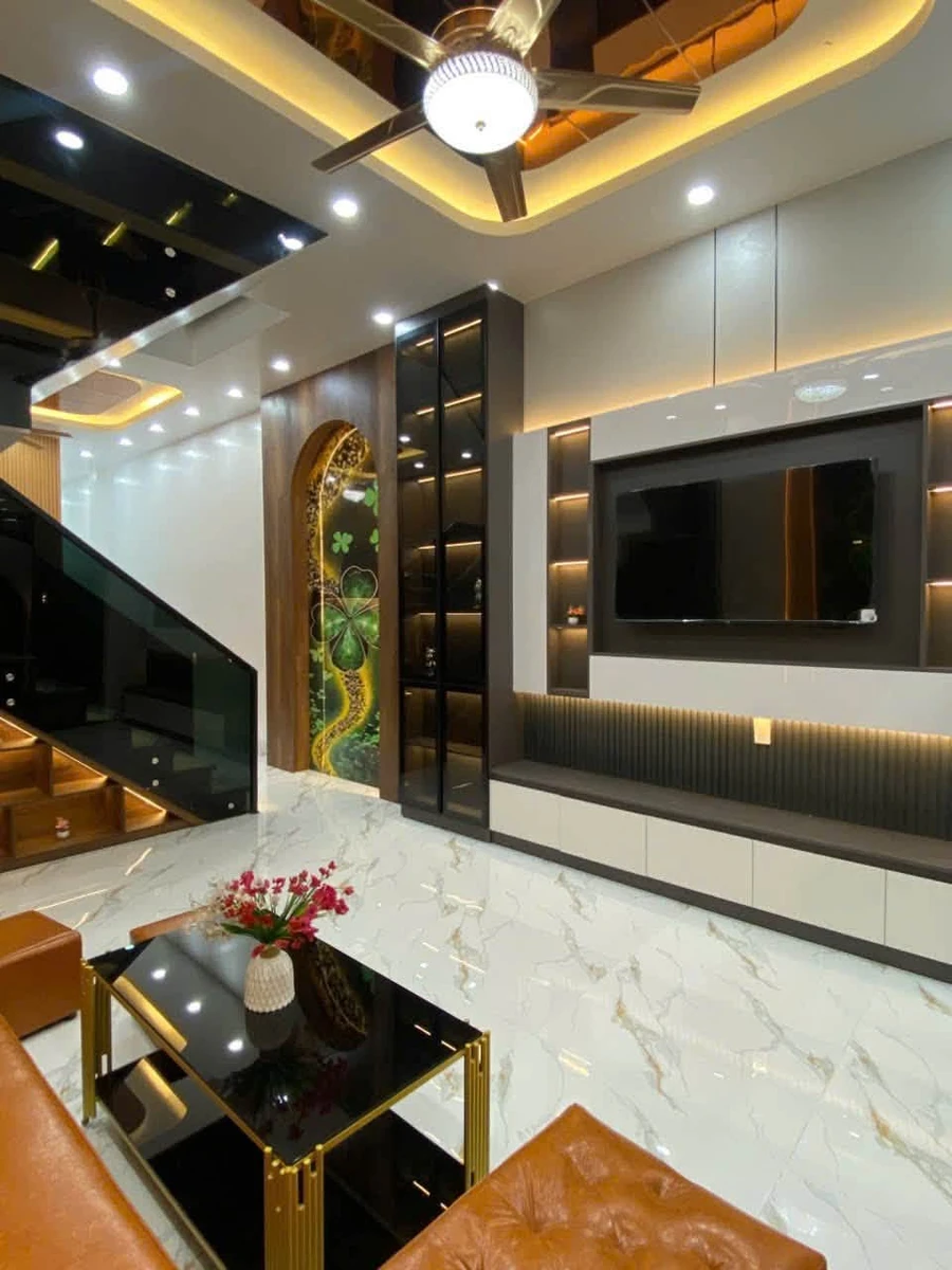 Bán nhà mới 1 trệt 1 lầu 4PN, 3WC, 1081D Lâm Quang Ky, Phú Cường, Bình Dương - Ảnh thu nhỏ 3