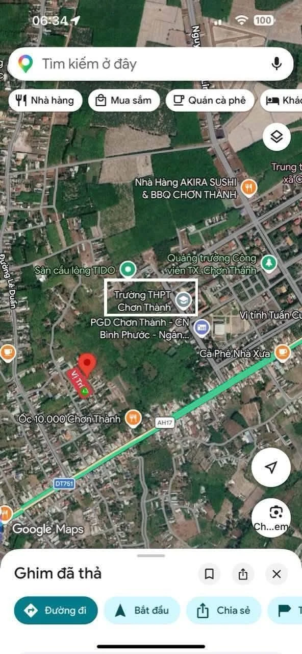 Đất bán Chơn Thành 50m² chỉ từ 600 triệu - Ảnh 1