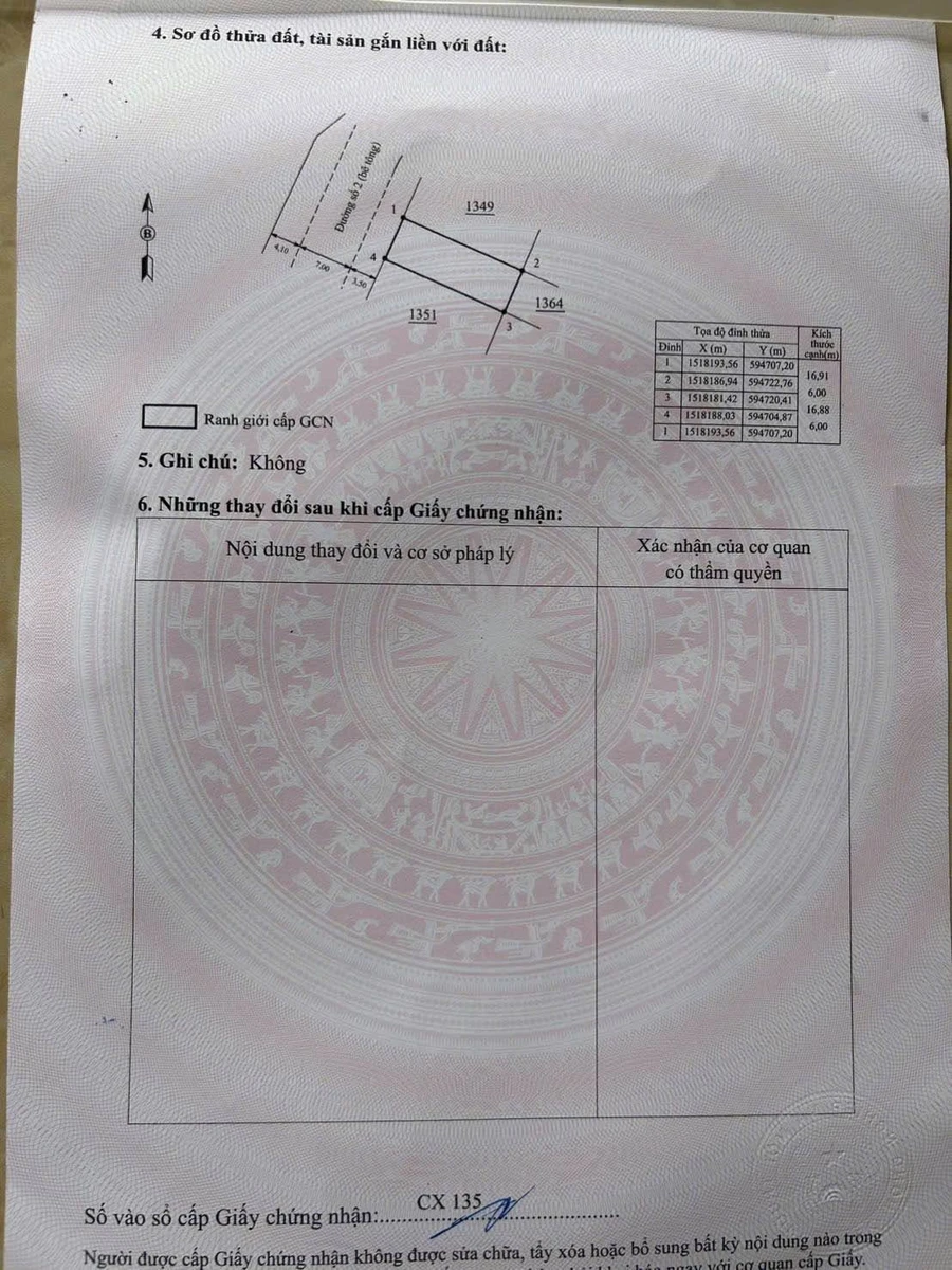 Bán đất 102m2 sát chợ Phước Mỹ Quy Nhơn Tây 725 triệu - Ảnh thu nhỏ 2