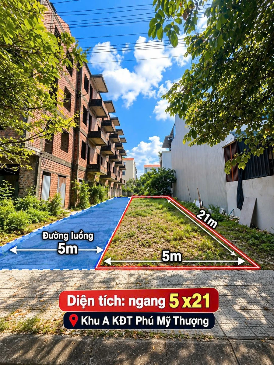 Bán đất Phú Mỹ Thượng 105m² 2.95 tỷ - Ảnh 1