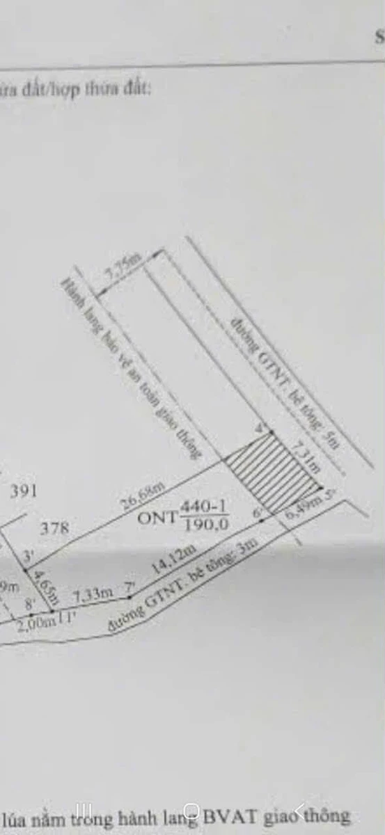 Bán lô đất góc 2 mặt tiền 190m2 Bình Chánh 529 triệu - Ảnh thu nhỏ 3