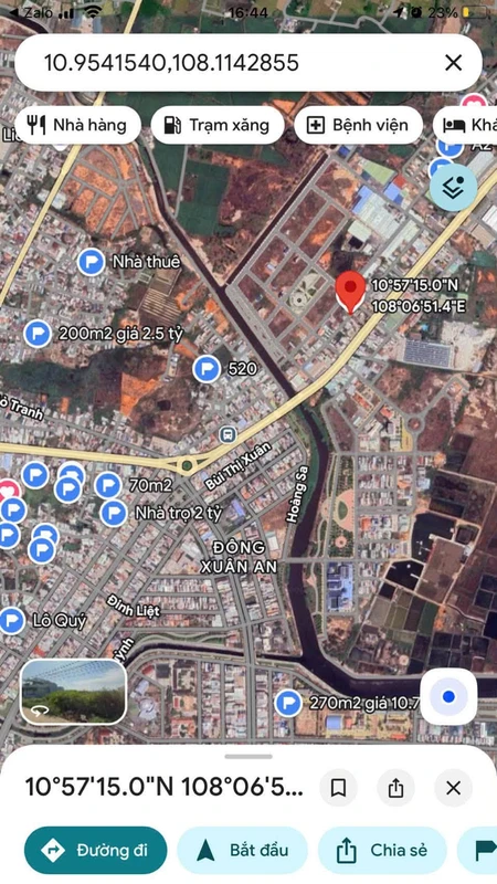 Bán đất 100m2 thổ cư Phường Hàm Thắng, Lâm Đồng 1.6 tỷ