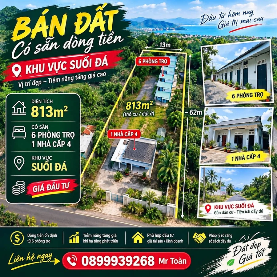 Bán đất 815m2 khu Suối Đá Phú Quốc, 6 tỷ - Ảnh 1