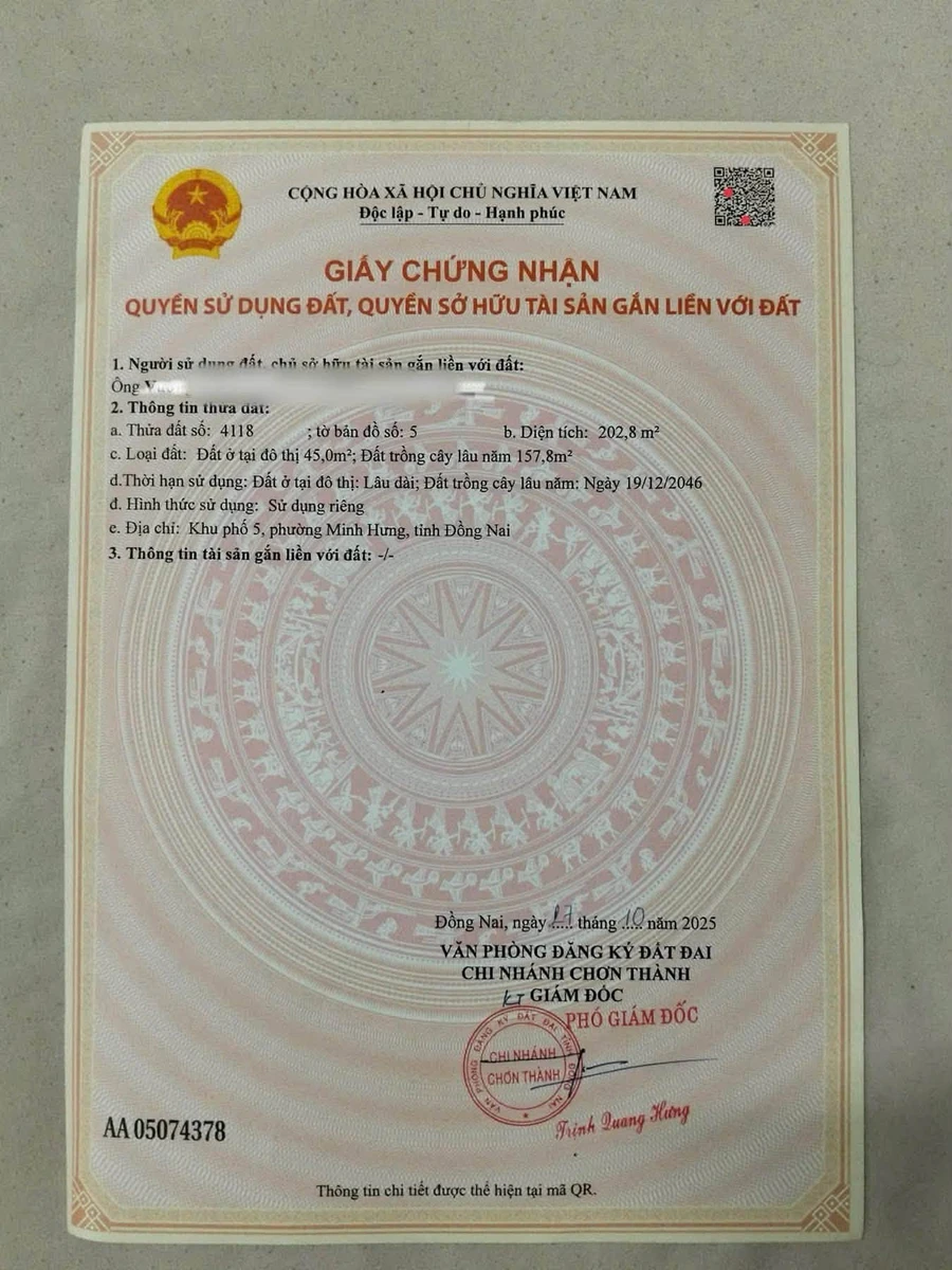 Bán đất Minh Hưng 200m2, giá 480 triệu - Ảnh thu nhỏ 4
