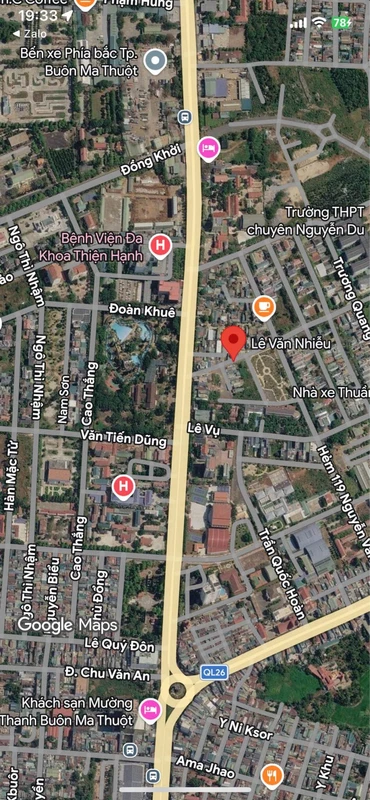 Bán đất mặt tiền đường Lê Văn Nhiễu, khu Lê Vụ, Buôn Ma Thuột, giá 5,8 tỷ