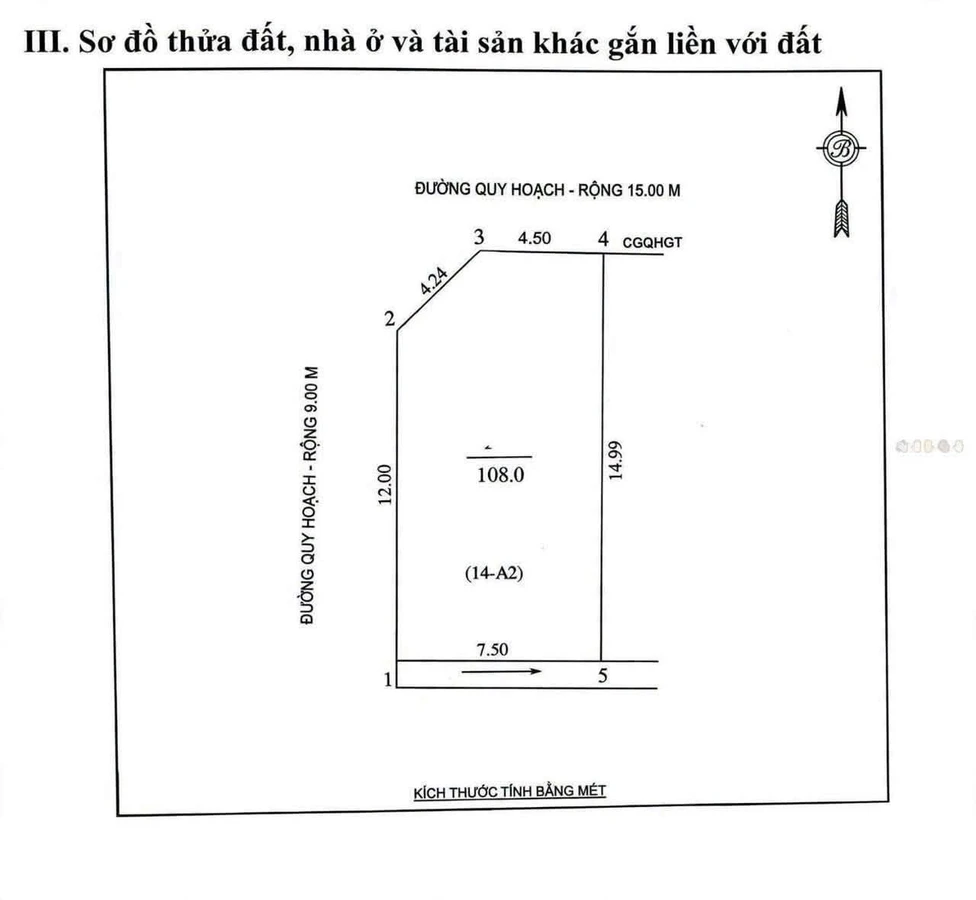 Bán lô góc mặt tiền 7.5m, 108m², Ngô Gia Tự - 7 tỷ - Ảnh thu nhỏ 4