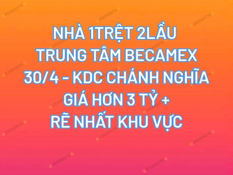 Bán nhà 83m² 4 phòng ngủ Thủ Dầu Một, Bình Dương