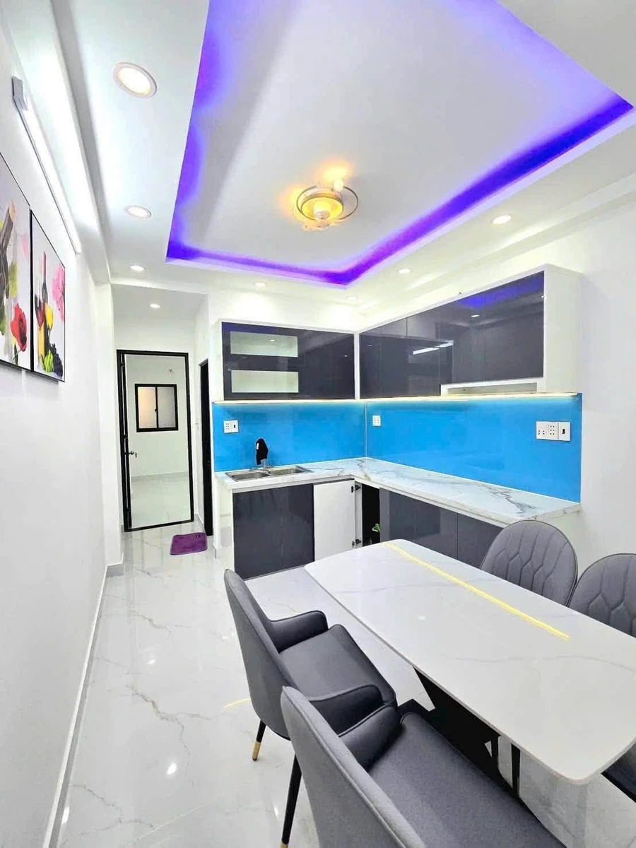 Bán nhà 4 tầng 4PN 60m² sổ hồng Huỳnh Tấn Phát Nhà Bè - Ảnh thu nhỏ 2