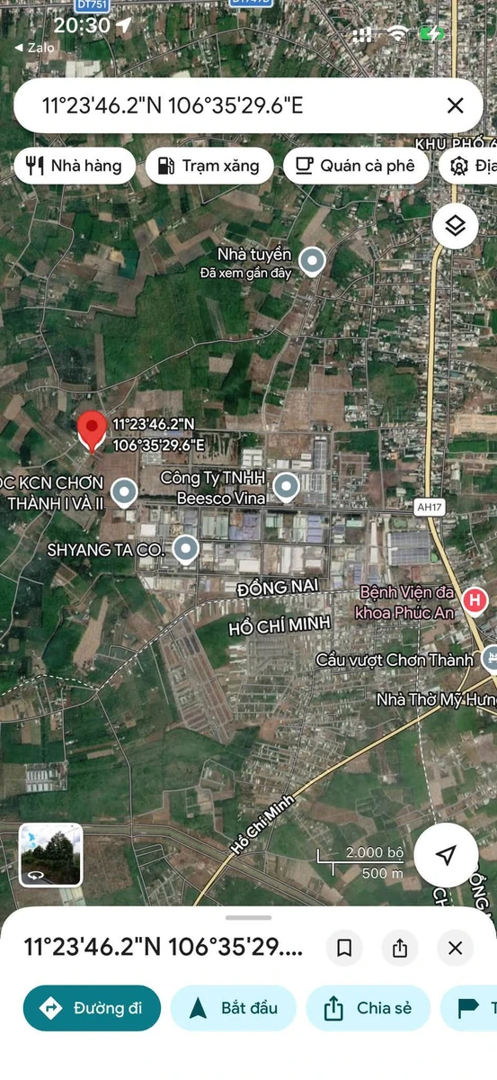 Bán đất xây trọ 375m² sát KCN Chơn Thành, 655 triệu - Ảnh 1