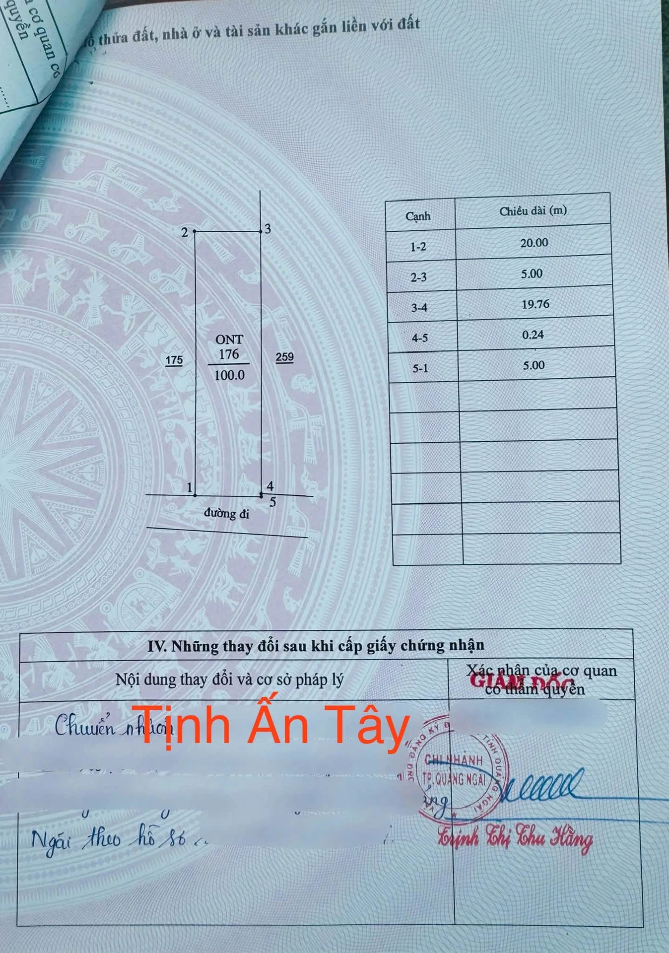 Bán lô đất Tịnh Ấn Tây 100m² Hóc Môn, gần cầu Thạch Bích - Ảnh 1