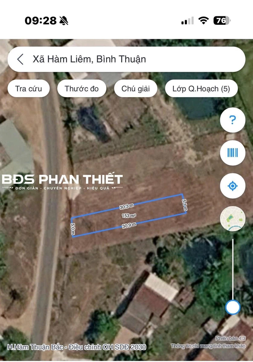 Bán đất Hàm Liêm 152.3 m² 890 triệu - Ảnh thu nhỏ 3