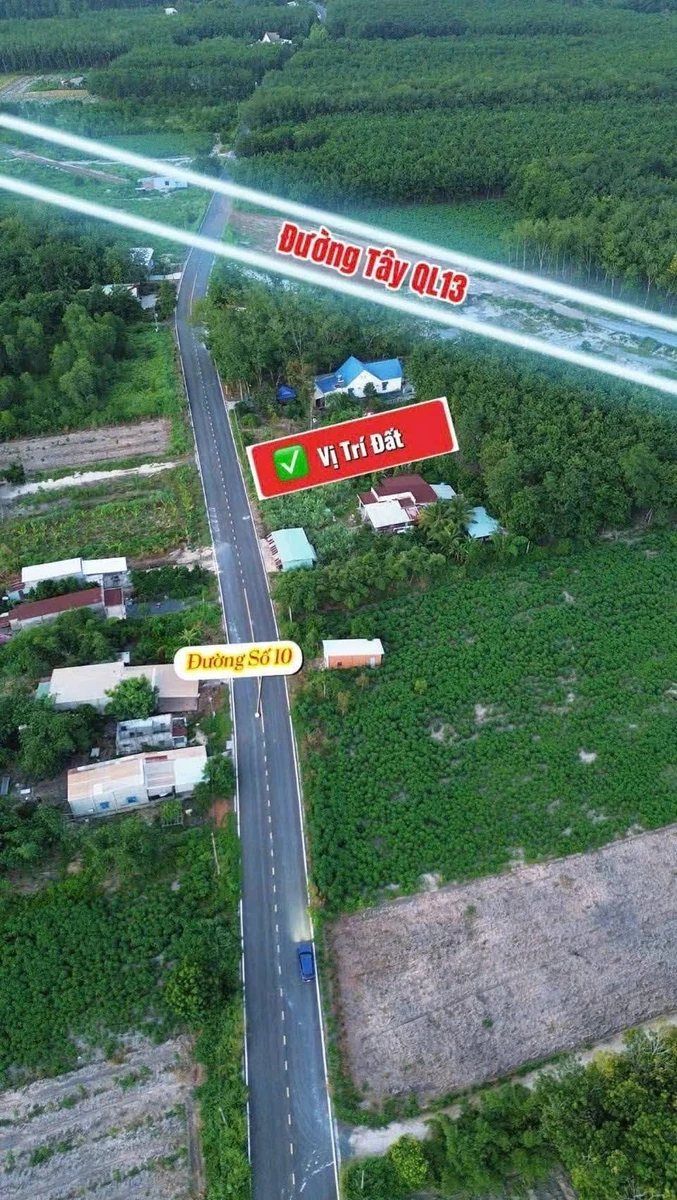Đất mặt tiền đường Nhựa Số 10, Chơn Thành, 205m², 590 triệu - Ảnh 1