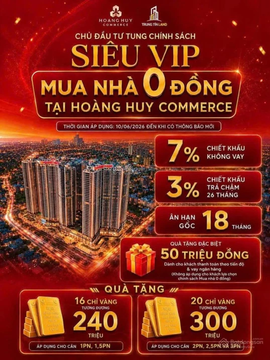 Hoàng Huy Commerce giá chỉ 43 triệu đồng/m2 - Ảnh thu nhỏ 3