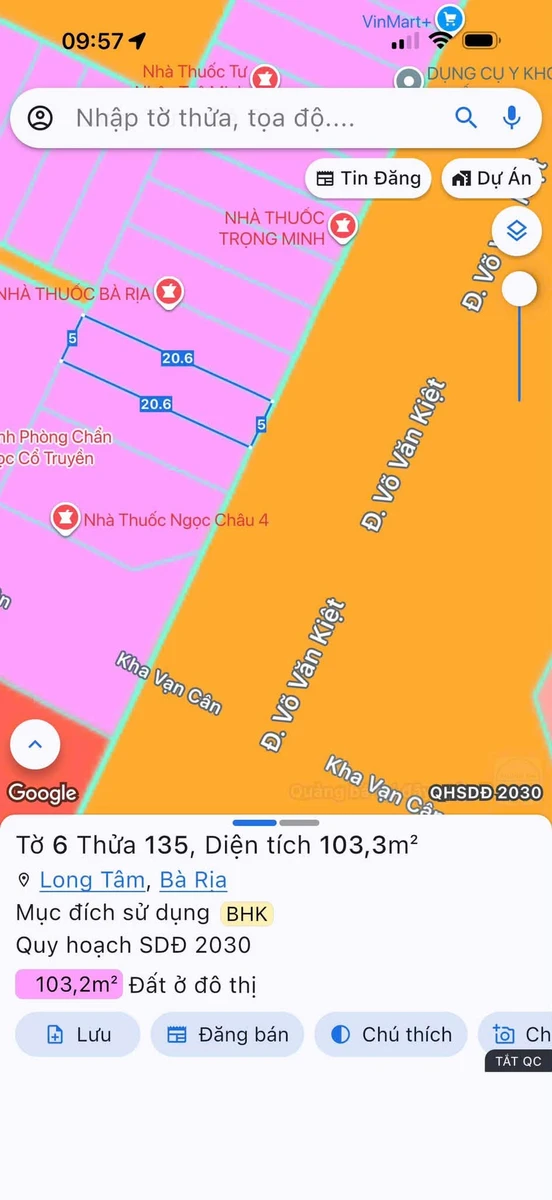 Bán cặp liền kề mặt tiền Võ Văn Kiệt, 205m2, Bà Rịa - Ảnh thu nhỏ 5