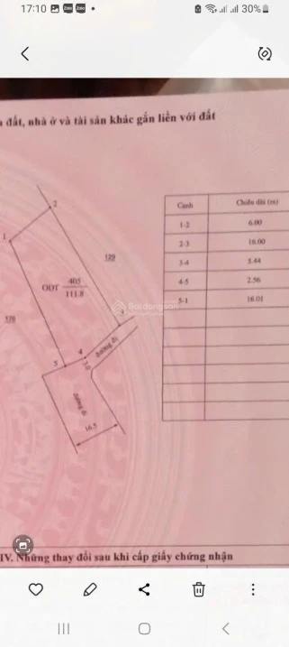 Bán đất hẻm Hai Bà Trưng, 990 triệu, 111.6m2, hàng hiếm tại Quảng Ngãi - Ảnh thu nhỏ 3