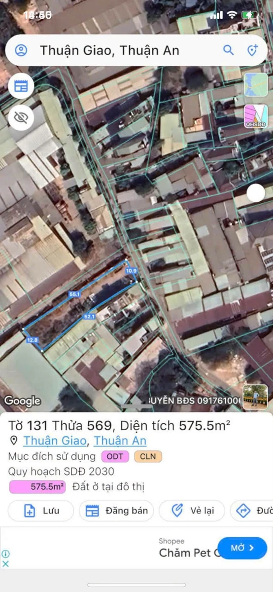 Bán đất mặt tiền Thuận Giao 07, 575 m², 8,5 tỷ - Ảnh thu nhỏ 2