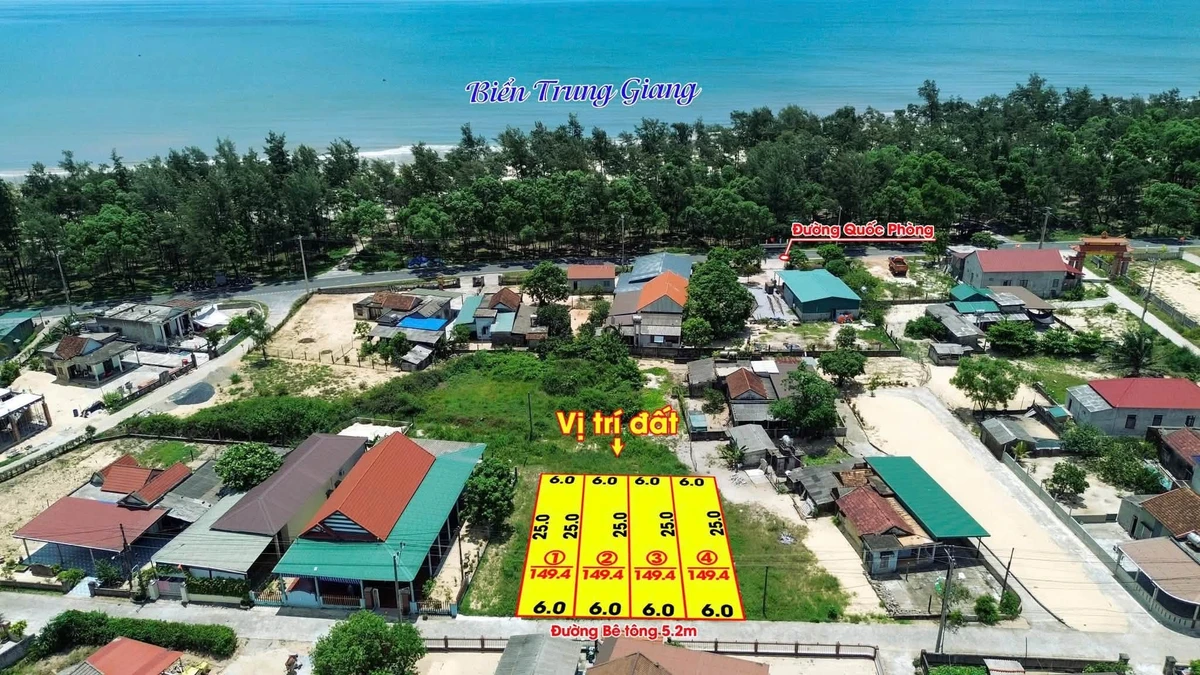 Bán đất Biển Trung Giang 75m² giá 4 tỷ gần biển - Ảnh thu nhỏ 5