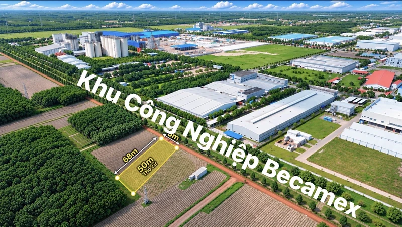 Bán đất thổ cư 340m2 Chơn Thành Bình Dương 5xx triệu