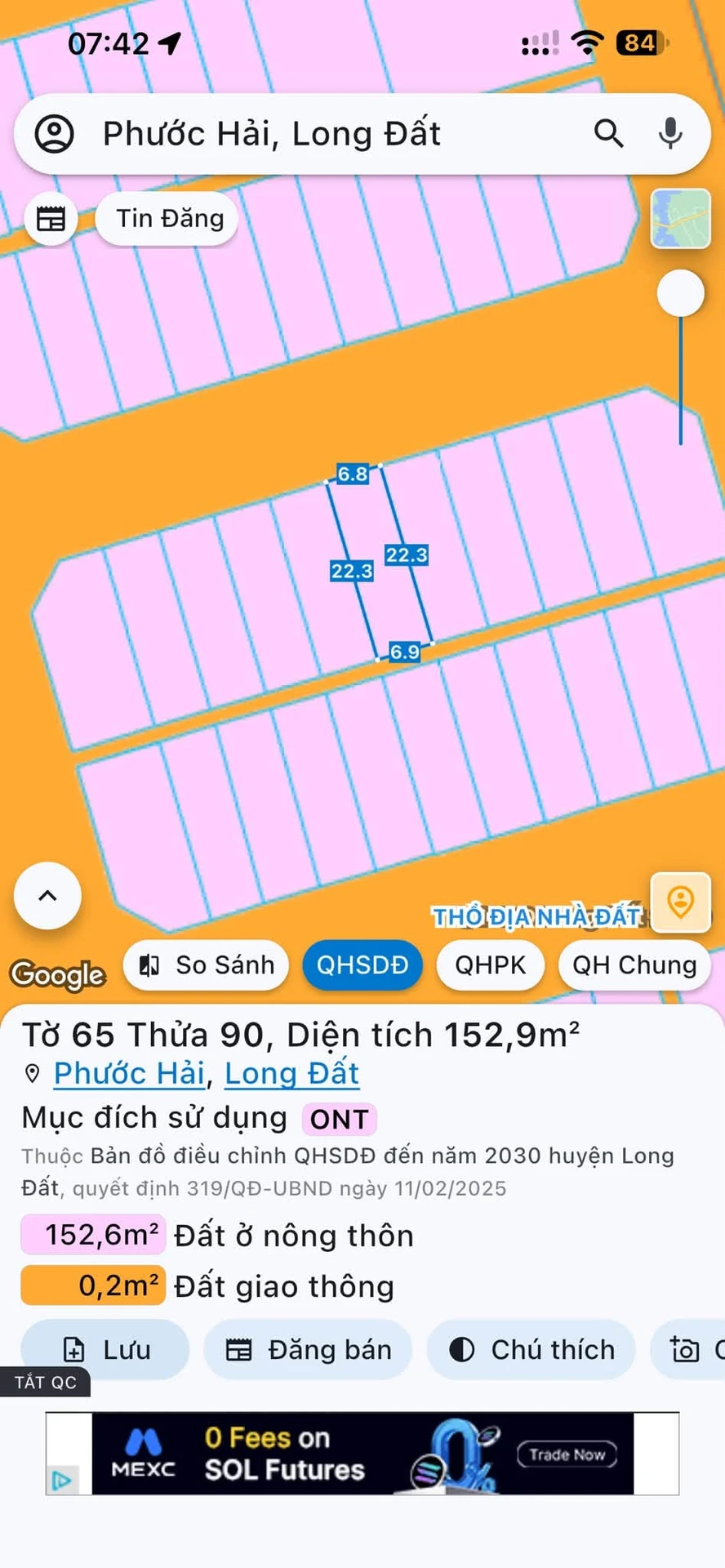 Bán đất 152.9m² Khu TĐC Kim Liên Phước Hới 1.62 tỷ - Ảnh 1