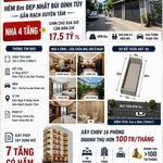 Bán nhà 4 tầng 100m² Bùi Đình Túy, Bình Thạnh, 17.5 tỷ - Ảnh thu nhỏ 4