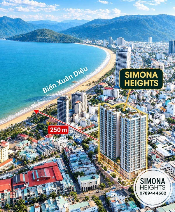 Bán căn hộ 3PN 2WC 94m² Full nội thất Simona Heights Quy Nhơn 3,5 tỷ