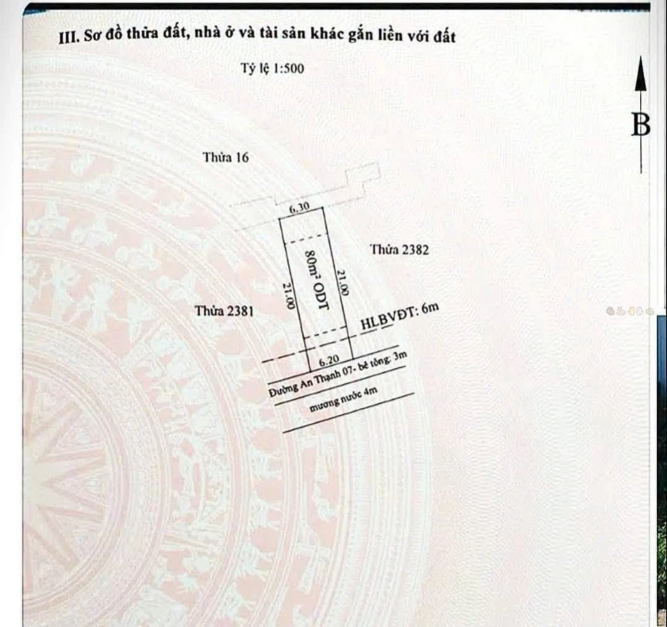 Bán đất mặt tiền An Thạnh 07, Thuận An, 130,5m², giá 2,95 tỷ - Ảnh thu nhỏ 3