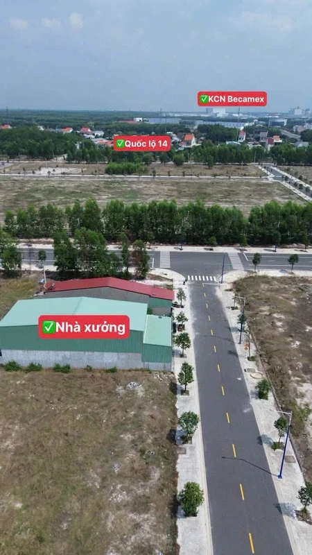 Bán nhà xưởng 400m2 khu Becamex, 2 tỷ 600