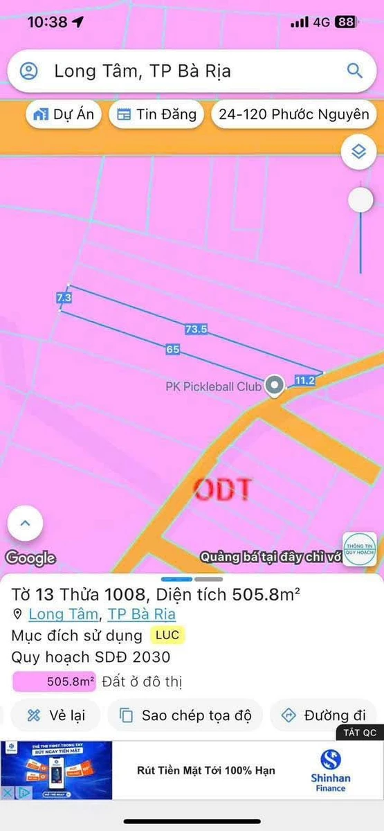 Bán đất Bà Rịa 500m² giá 4,5 tỷ - Ảnh thu nhỏ 2