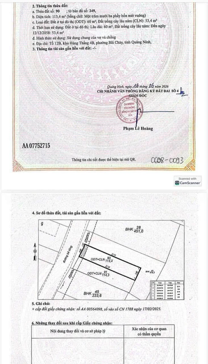 Bán đất xây dựng 113.4 m² khu xóm mít Hùng Thắng Hạ Long - Ảnh thu nhỏ 2