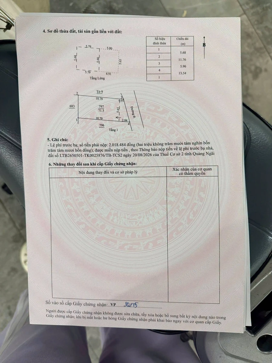 Bán nhà gác lỡ 2PN 71.5m2 Trường Chính Quận 1 - Ảnh thu nhỏ 4