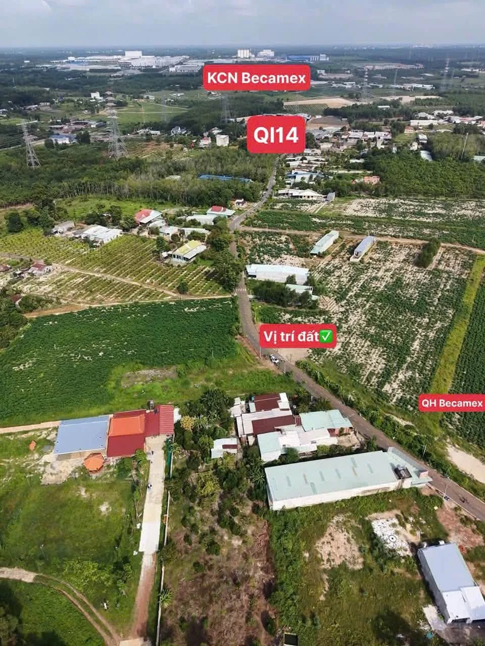 Bán đất 130m2 mặt tiền đường nhựa gần KCN Becamex 690 triệu - Ảnh 1
