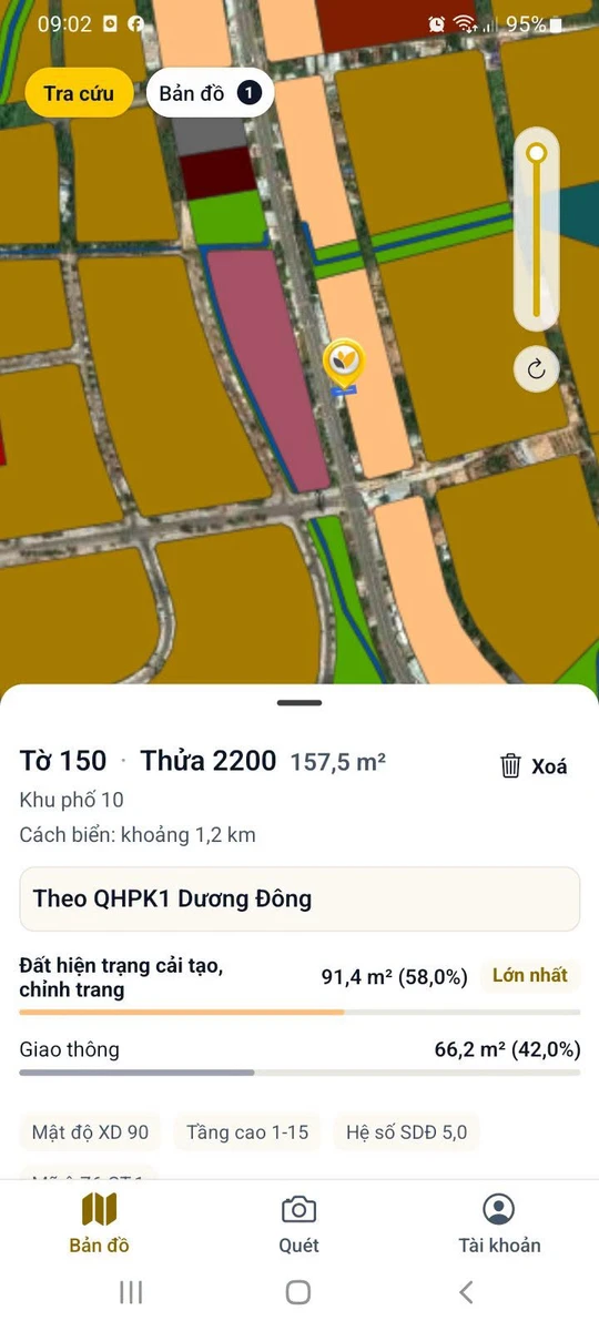 Bán đất mặt tiền 157m² Dương Đông, Khánh Hòa 7,5 tỷ - Ảnh 1