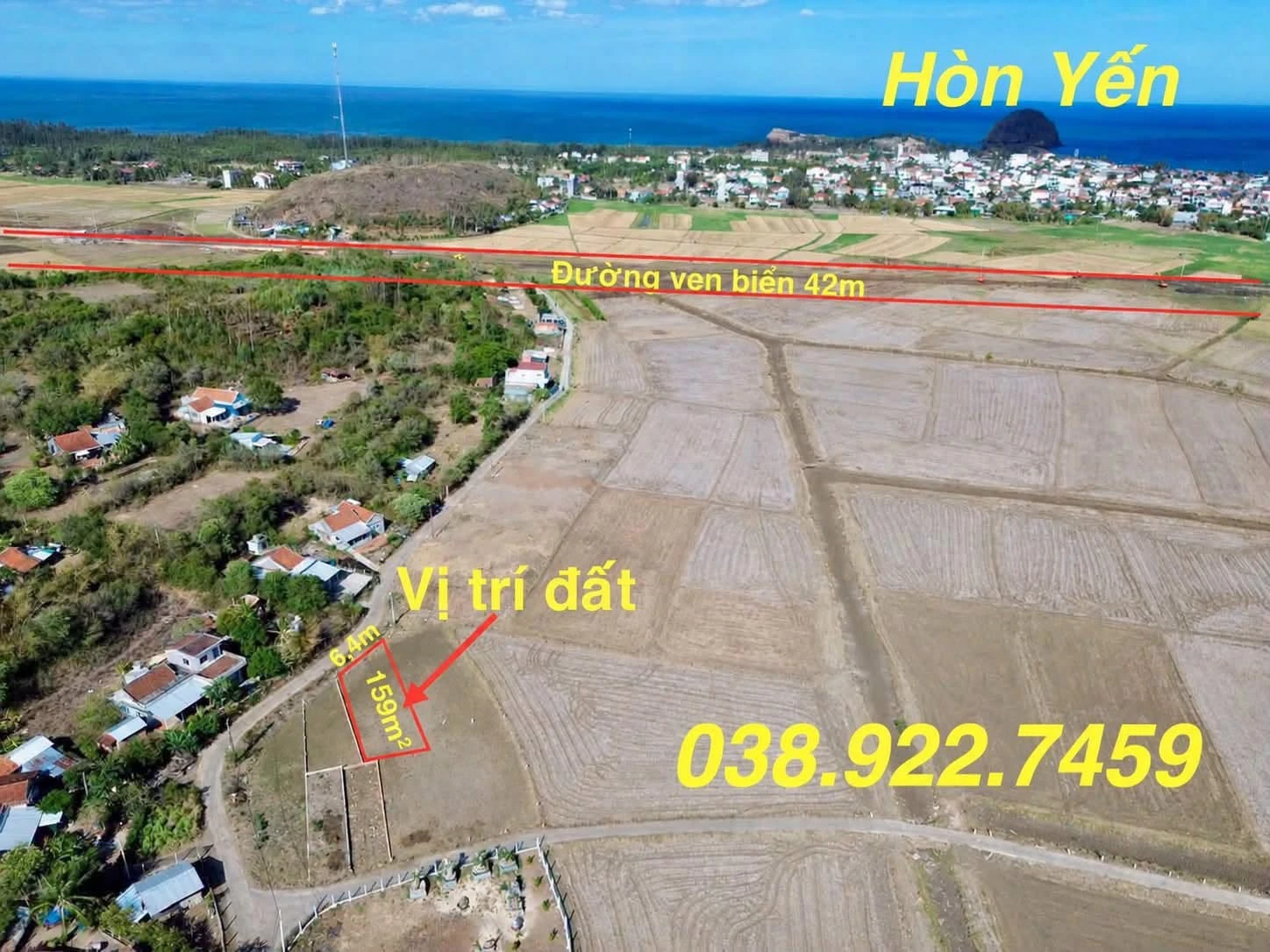 Bán đất gần biển Hòn Yến 159m² chỉ 6 tỷ - Ảnh 1